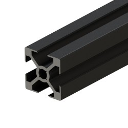 پروفیل آلومینیومی شیاردار 30*30 سنگین آنودایز مشکی